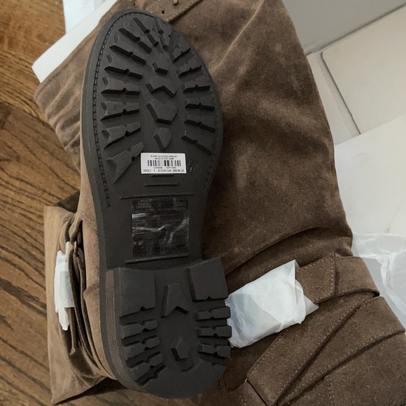 TORRID BOOTS NWT BROWN OILED FAUX LEATHER KNEE-HIGH BOOTS - Picture 13 of 15